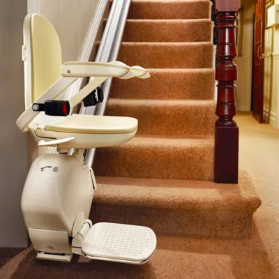Stairlift installed in a home